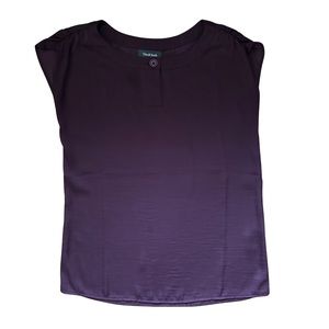 ModCloth Eggplant Blouse Size XXS Pre-Loved